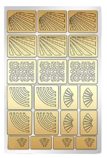 Трафарет для дизайна ногтей Trafaretto Лучи