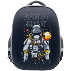 Ранец ArtSpace School Friend Astronaut 39*30*18 см, пенал, мешок для обуви черный 334527