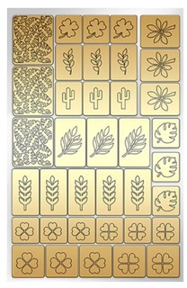 Трафарет для дизайна ногтей Trafaretto Листья