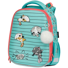 Ранец Berlingo Expert Max Kittens green 37*28*16 см бирюзовый 336291