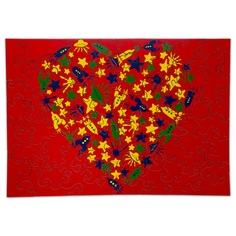 Деревянные пазлы Active puzzles Космическая любовь 70 деталей