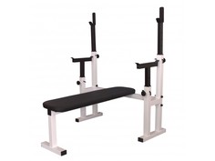 Скамья со стойками Sportlim Атлант (Черно-белая)