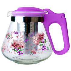 Чайник заварочный с фильтром "Alpenkok" АК-5512/18A, 700 мл (фиолетовый)