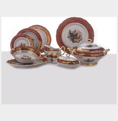 Комплекты разной столовой посуды, столовые сервизы BH Rot/Jagd Мария-Тереза Bavarian Porcelain