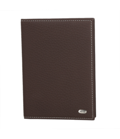 Обложка для паспорта унисекс PETEK 581 коричневая