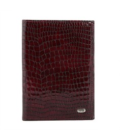 Обложка для паспорта унисекс PETEK 651 бордовая