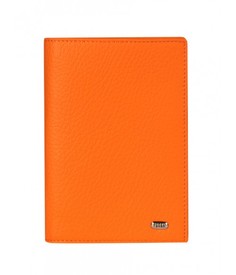 Обложка для паспорта унисекс PETEK 651 оранжевая