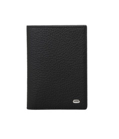 Обложка для паспорта унисекс PETEK 651 черная