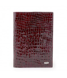 Обложка для паспорта унисекс PETEK 581 бордовая