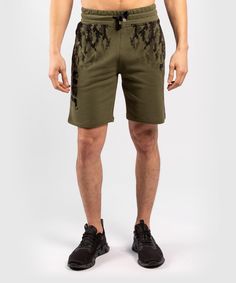 Мужские хлопковые шорты UFC VENUM "FIGHT WEEK", зелёные