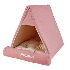 Домик для животных PUPPIA "Wave Check", розовый, 50х45х38см (Южная Корея)