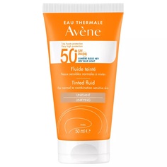 Солнцезащитный флюид Avene SPF 50+ тонирующий, 50 мл