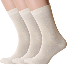 Комплект носков мужских ХОХ 3-X-1114 бежевых 25