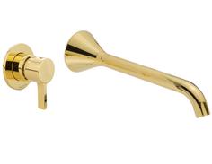 Смеситель для раковины встраиваемый Migliore Sirius 28182, золото, с внутренней частью