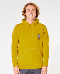 Худи мужское Rip Curl SEARCH ICON HOOD желтое XL