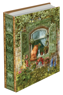Декоративная настенная ключница "Котик на окне" на 3 ключа Magic Home