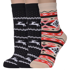 Комплект носков женских ХОХ 3-GZ-3Rs черных; бежевых; белых; красных 23