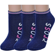Комплект носков женских ХОХ 3-G-3Rk синих; розовых; белых 23
