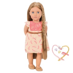 Кукла Our Generation 46 см Портия растут волосы, книга по созданию модных причесок 11598
