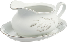 Соусник 400 мл; "Constance", декор "Серебряные колосья, отводка платина" Thun