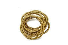 Набор резинок для волос, 10 штук, цвет: золотистый Bradex