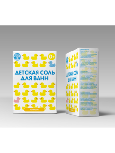 Соль для ванны детская Бацькина баня Ромашка 1,8 кг.