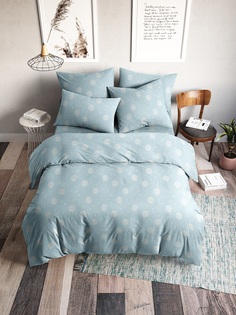 Постельное белье Ночь Нежна Одуванчики (голуб.) 9950-2 Поплин-"жаккард" 2 сп. 50х70 (2)