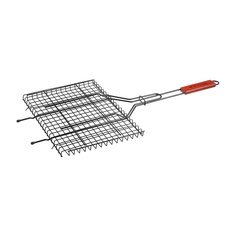 Решетка-гриль Koopman BBQ универсальная с деревянной вставкой на ручке 70 x 33 x 25 см