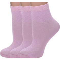 Комплект носков женских ХОХ 3-G-223 розовых 23