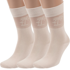 Комплект носков мужских ХОХ 3-X-1202 бежевых 25