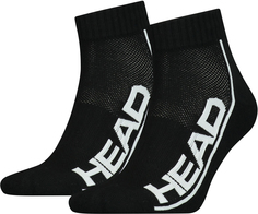 Комплект носков женских Head Performance Quarter 2P черных 35-38