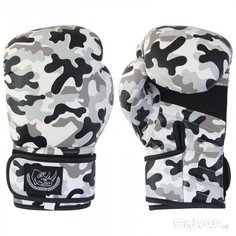 Перчатки боксерские детские BG-2574CAMO-8, 8 унций, Кожа, цвет: Камуфляж Ecos