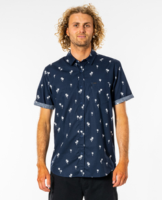 Рубашка мужская Rip Curl PARADISE PALMS S/S SHIRT синяя S