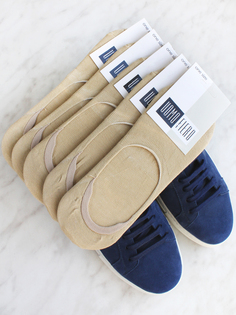 Комплект следков мужских UOMO FIERO 063ms/5 бежевых one size