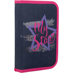 Пенал школьный Seventeen SKJB-UTG-031, с одним отделением,для девочек.43х34х1 см.