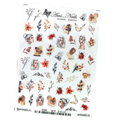 Слайдер для дизайна ногтей Ami-Nails девушки, коричневый