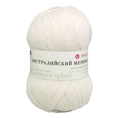 Пряжа Пехорка Австралийский меринос, 100 г, 400 м (01 белый), 5 мотков