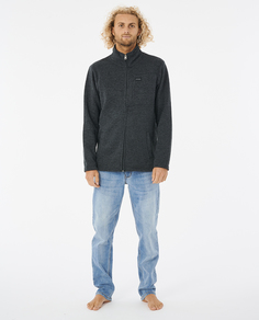 Толстовка мужская Rip Curl CRESCENT ZIP THRU черная 2XL