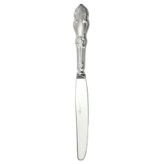 Нож столовый Серебряная роза посеребренный матированный С34308М Кольчугинский мельхиор