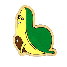 Значок Авокадо йога Kawaii Factory