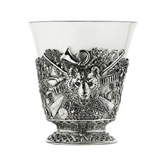 Чашка чайная "Медведь" посеребренная Кольчугинский мельхиор КМ573ЧШ06