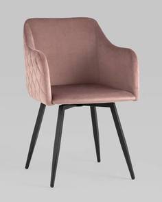 Стул Ника вращающийся велюр пыльно-розовый Stool Group