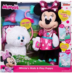 Мягкая игрушка Minnie Mouse Минни Маус и щенок Snowpuff 13745