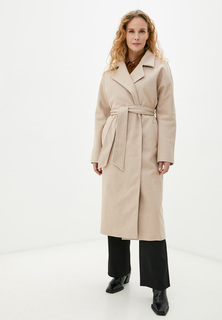 Пальто женское Marco Bonne` R042PES бежевое 44 RU