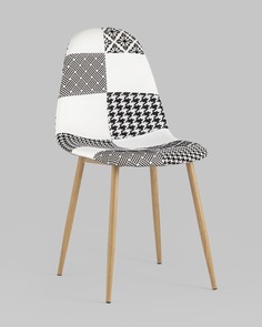 Стул Валенсия пэчворк черно-белый Stool Group