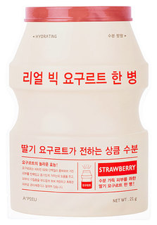 Маска для лица APieu Real Big Yogurt One-Bottle Strawberry 21 г