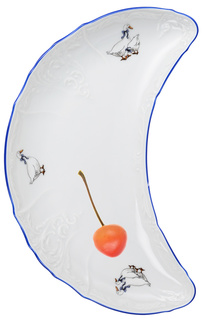 Миска для костей; "Bernadotte", декор "Гуси"