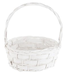 Корзина для хранения White Cloud Arts плетеная белая 38 х 38 х 41 см