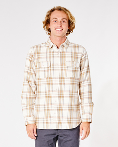 Рубашка мужская Rip Curl GRIFFIN FLANNEL SHIRT белая M