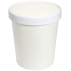 Контейнер бумажный GeoVita для горячего,холодного c крышкой 950мл Н131хD118 мм 50 шт
